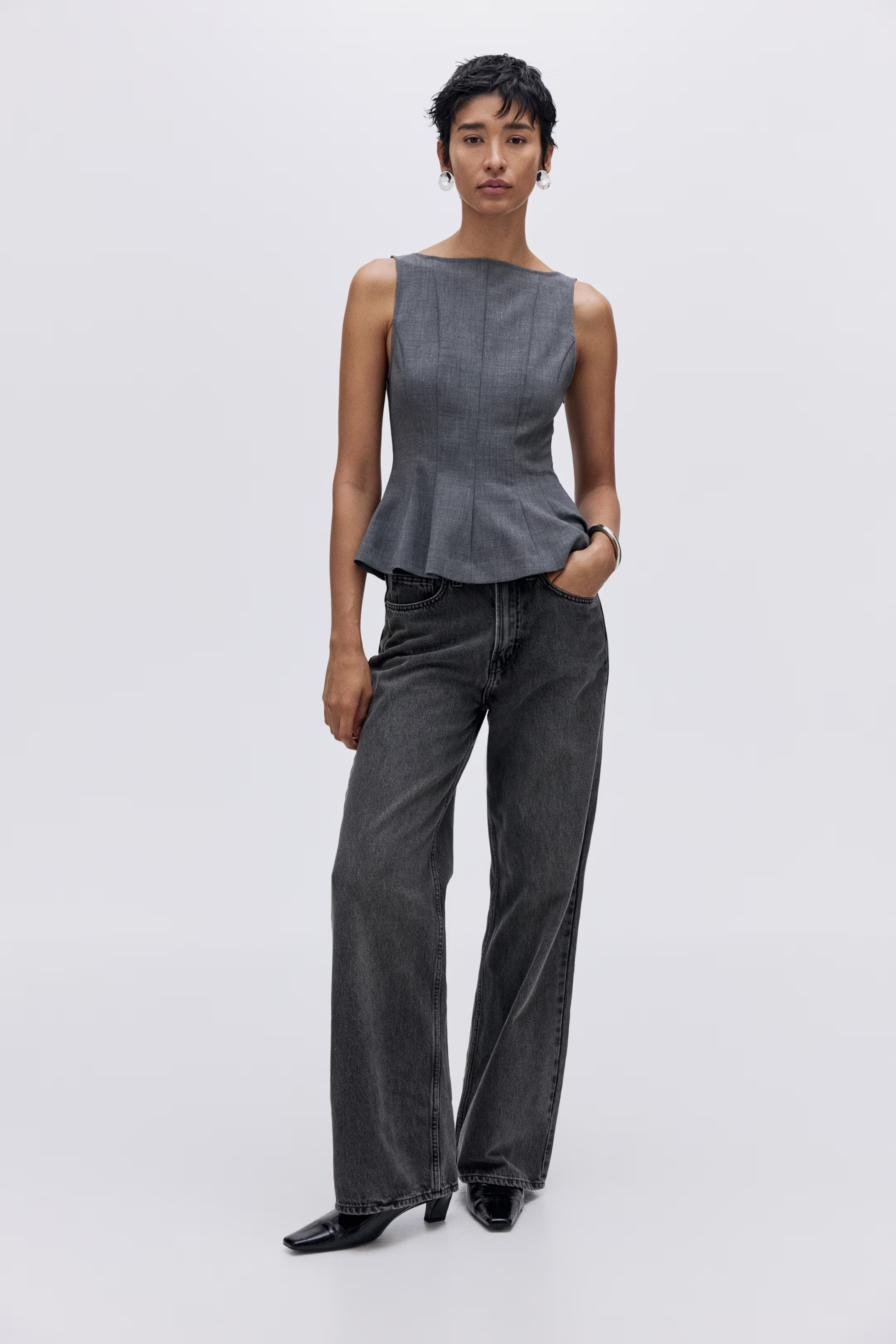 Ava Ultra High Rise Wide Leg Jeans | H&M (US + CA)