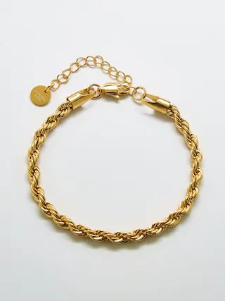 Gold Thick Rope Chain Bracelet | Gap (US)