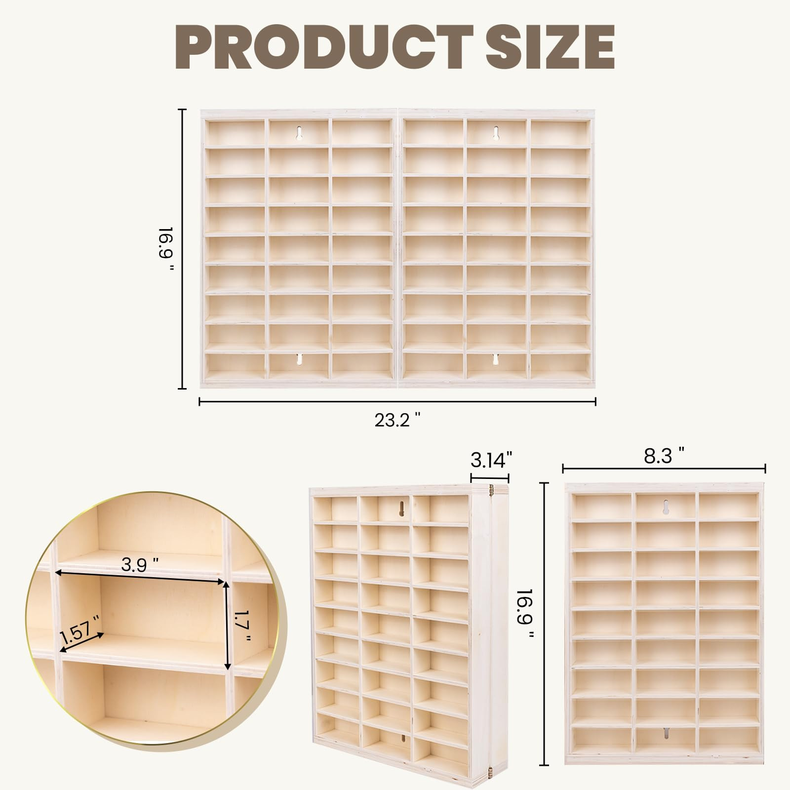for Hotwheels Wooden Display Case,54 Space,for Hotwheels Storage Display Shelf,for 1/64 Scale Toy... | Amazon (US)