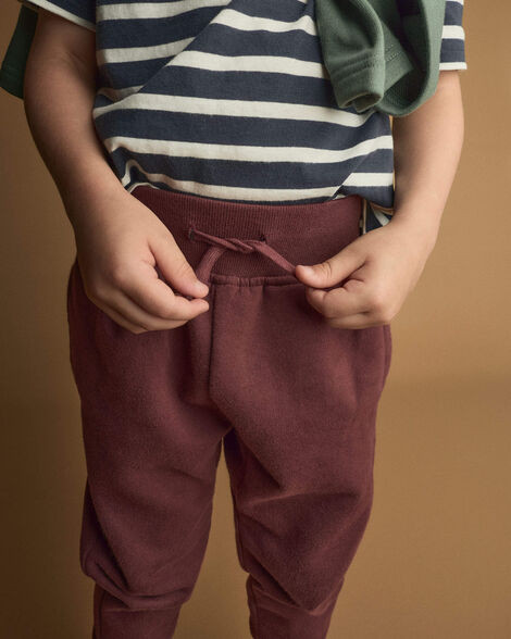 Toddler City Park™ Jogger Pant - Burgundy - Otter Avenue | Carter's | Carter's Inc