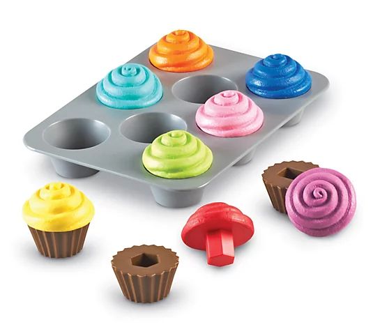 Learning Resources Smart Snacks Shape Sorting Cupcakes - QVC.com | QVC