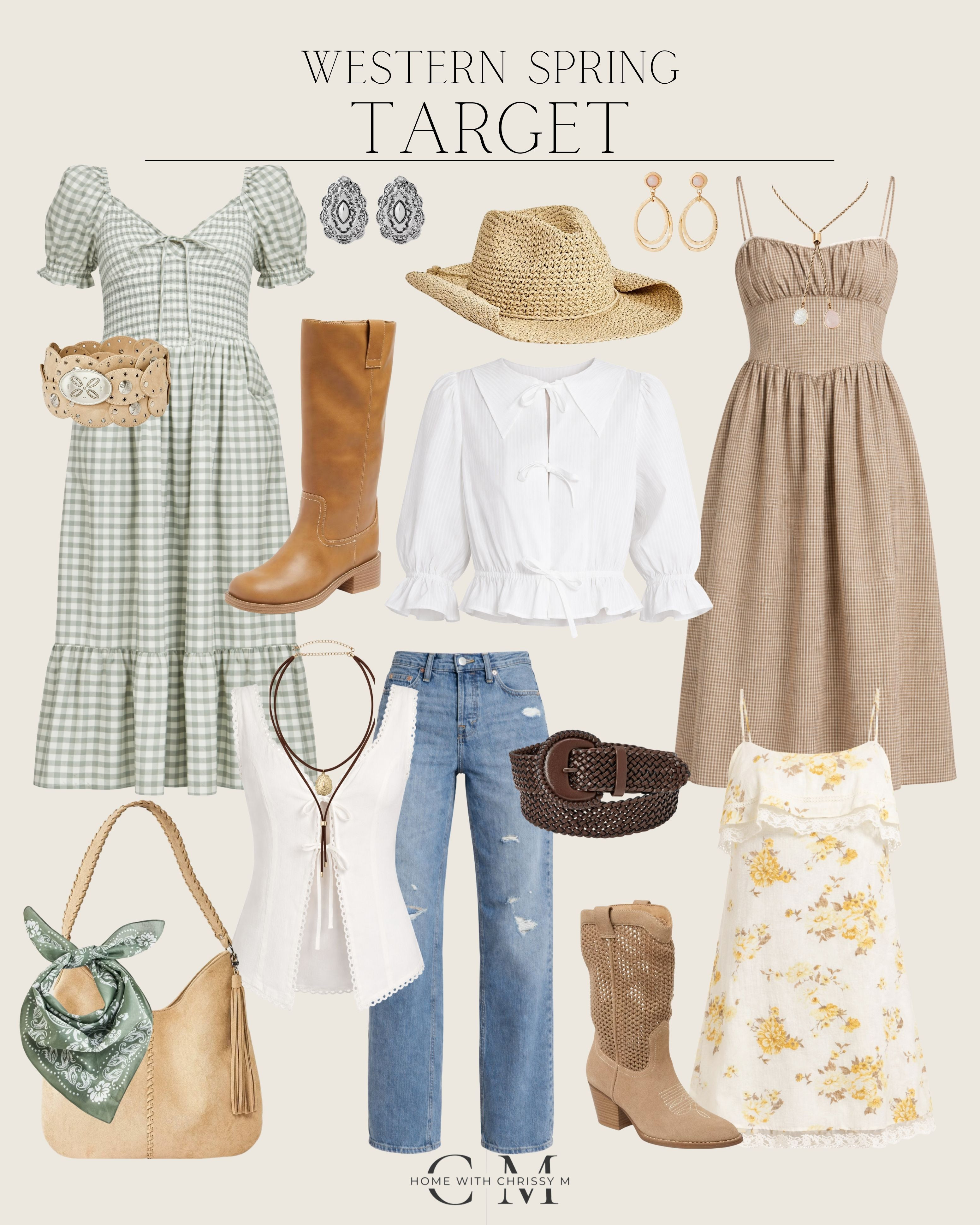 Western Style Spring Outfits from Target!
Target Fashion / Target Spring / Western Dresses / Western Jewelry / Country Concert Outfits /  Aesthetic Nashville Outfits / Cowgirl Boots / Fringe Jackets / Western Graphic Tees / High-Waisted Denim Shorts / Vintage Band Tees / Suede Mini Skirts / Leather Moto Jackets / Studded Belts / Wide-Brim Cowboy Hats / Statement Concho Belts / Flowy Boho Dresses / Distressed Denim Jeans / Rhinestone Tops / Oversized Blazers / Turquoise Jewelry / Fringe Crossbody Bags / Western-Inspired Booties / Layered Silver Necklaces / Snakeskin Print Accessories / Lace Corset Tops / Plaid Button-Up Shirts / Boho Maxi Skirts / Rodeo-Ready Outfits / Denim on Denim Looks / Gingham Dresses / Spring Dresses /  

 

#LTKootd #LTKSeasonal