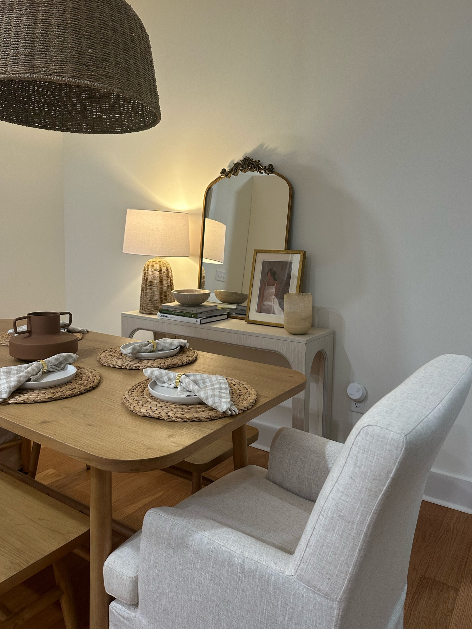 my pendant light is out of stock but i linked similar!