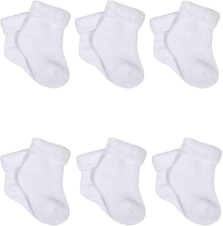 Gerber Baby Girls' 6-Pair Sock | Amazon (US)