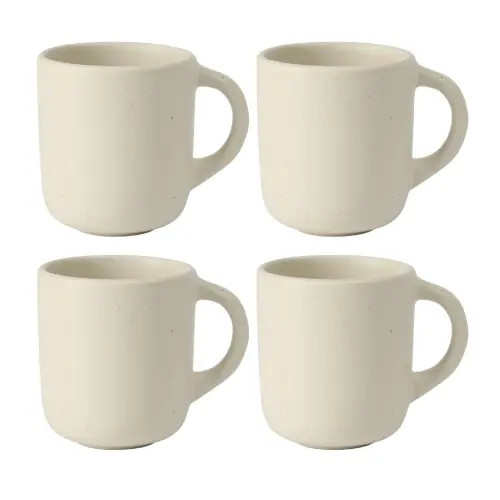 Bloomhouse Corsica Clay 4 Piece Mug Set in Sea Salt White at Nordstrom | Nordstrom