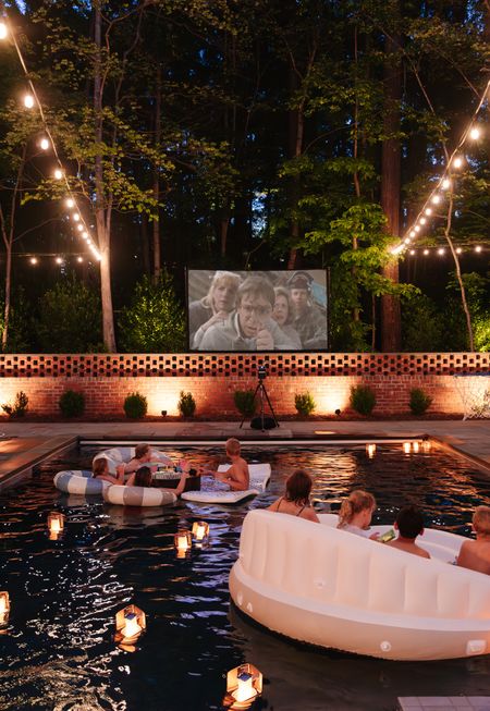 Today on the blog I’m giving you all the tips and tricks on how to throw the best outdoor movie night! Go to chrislovesjulia.com for all the details. 🖤

#LTKParties #LTKHome #LTKSwim