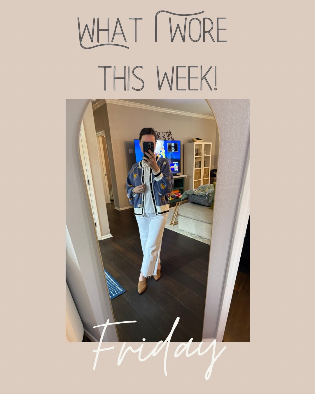 Friday Vibes call for something chic!  I am loving this retro-style cardigan mixed with a monochromatic look!

#LTKWorkwear #LTKStyleTip #LTKOver40