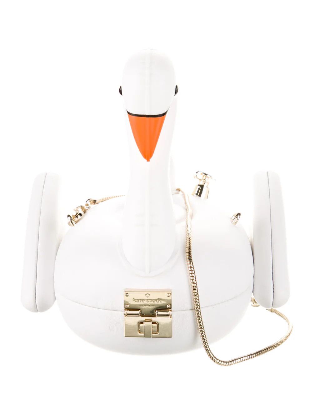 Checking In-3D Swan Pool Float Lambskin Leather Bag | The RealReal