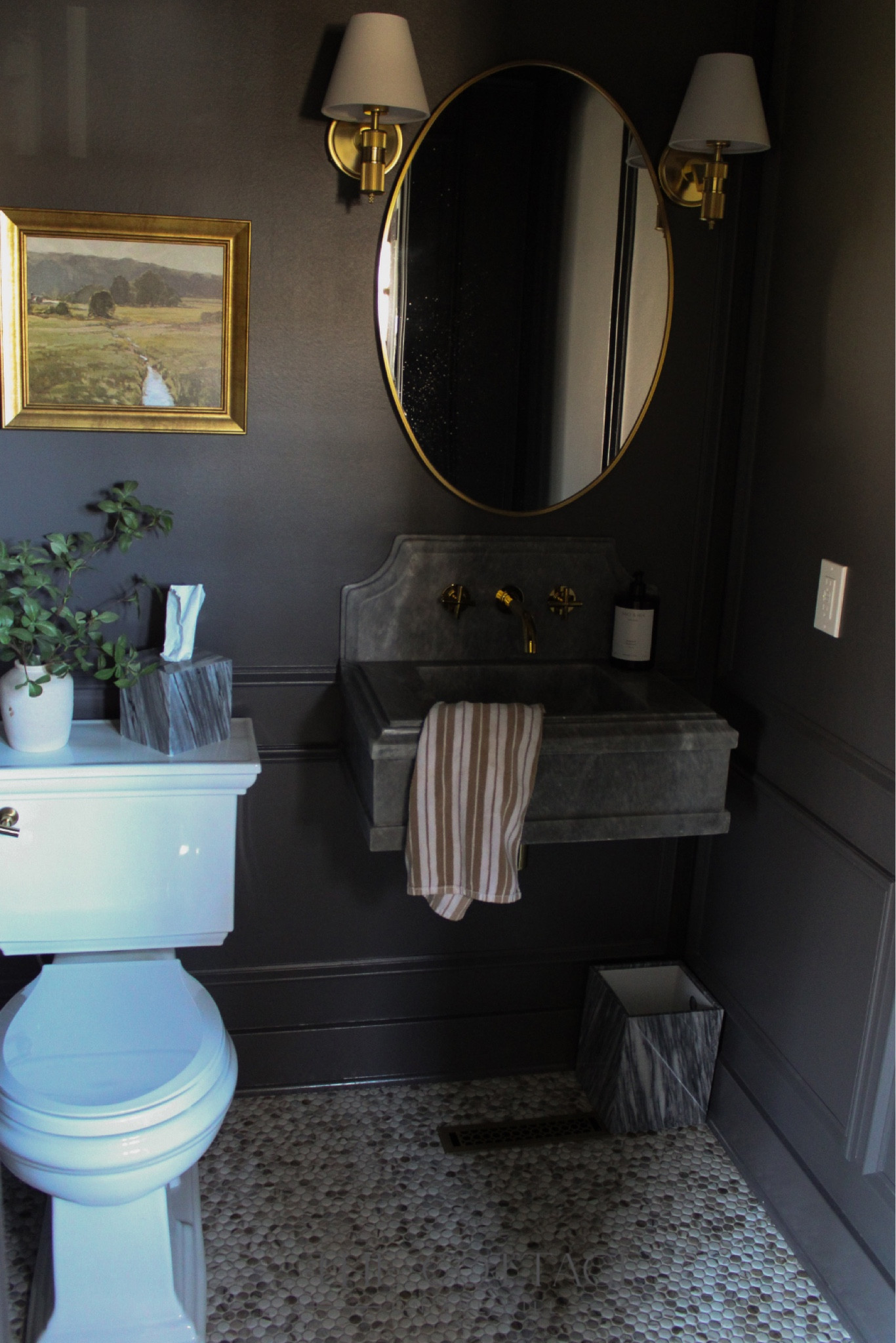 Moody powder bathroom 

#LTKStyleTip #LTKHome