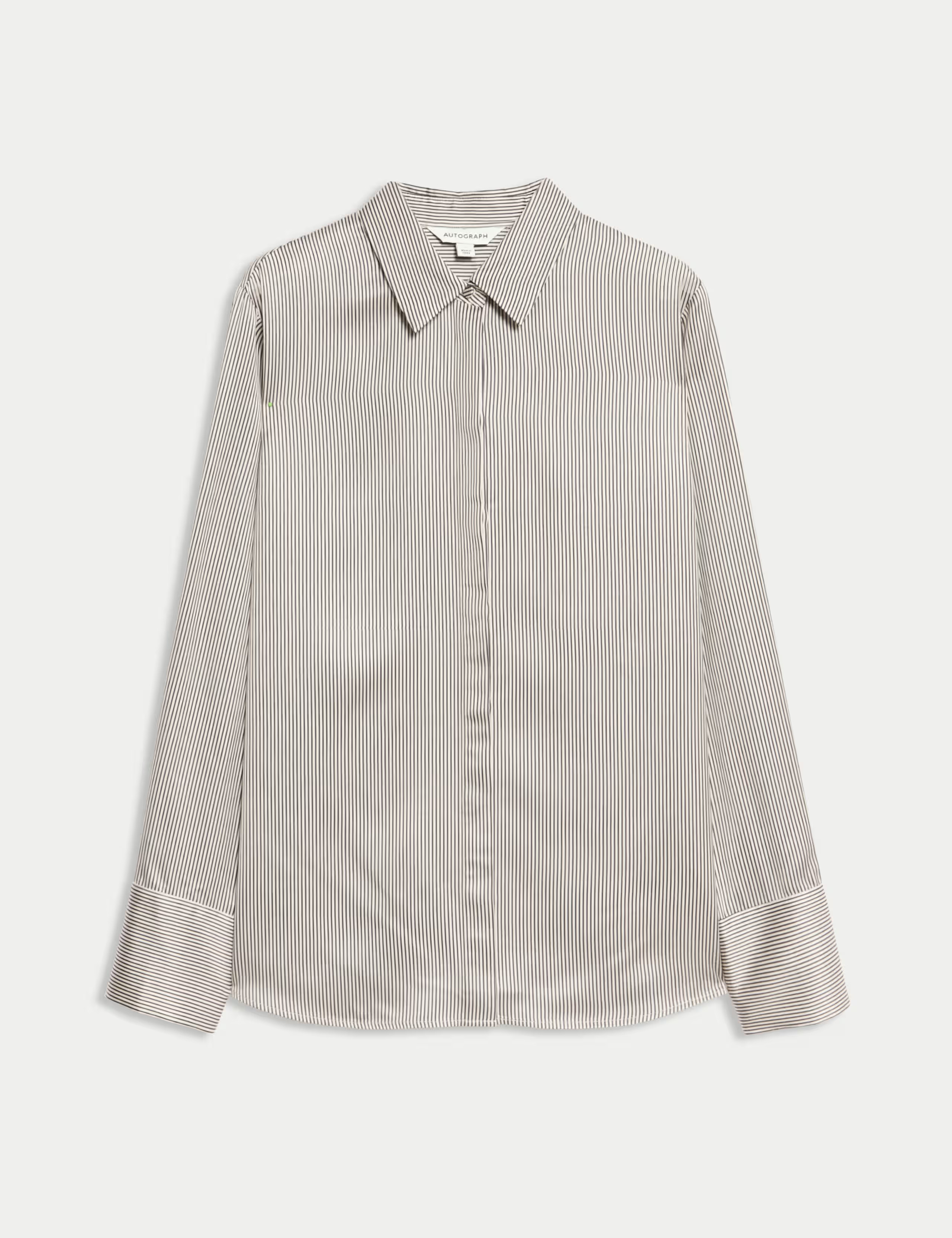 Modal Blend Satin Striped Shirt | Marks & Spencer (UK)