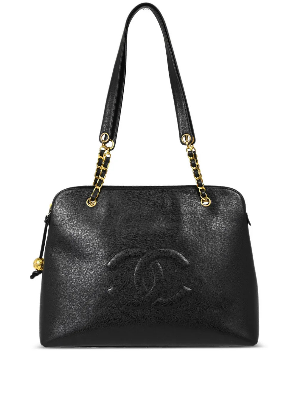 CHANEL Pre-Owned 1995 Tote Bag Mit Kette | Schwarz | FARFETCH DE | Farfetch Global