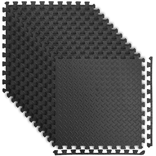 Art3d 48 Sq.Ft Eva Puzzle Exercise Mats, 1/2" Thick Foam Interlocking Tiles for Flooring, Workout... | Amazon (US)