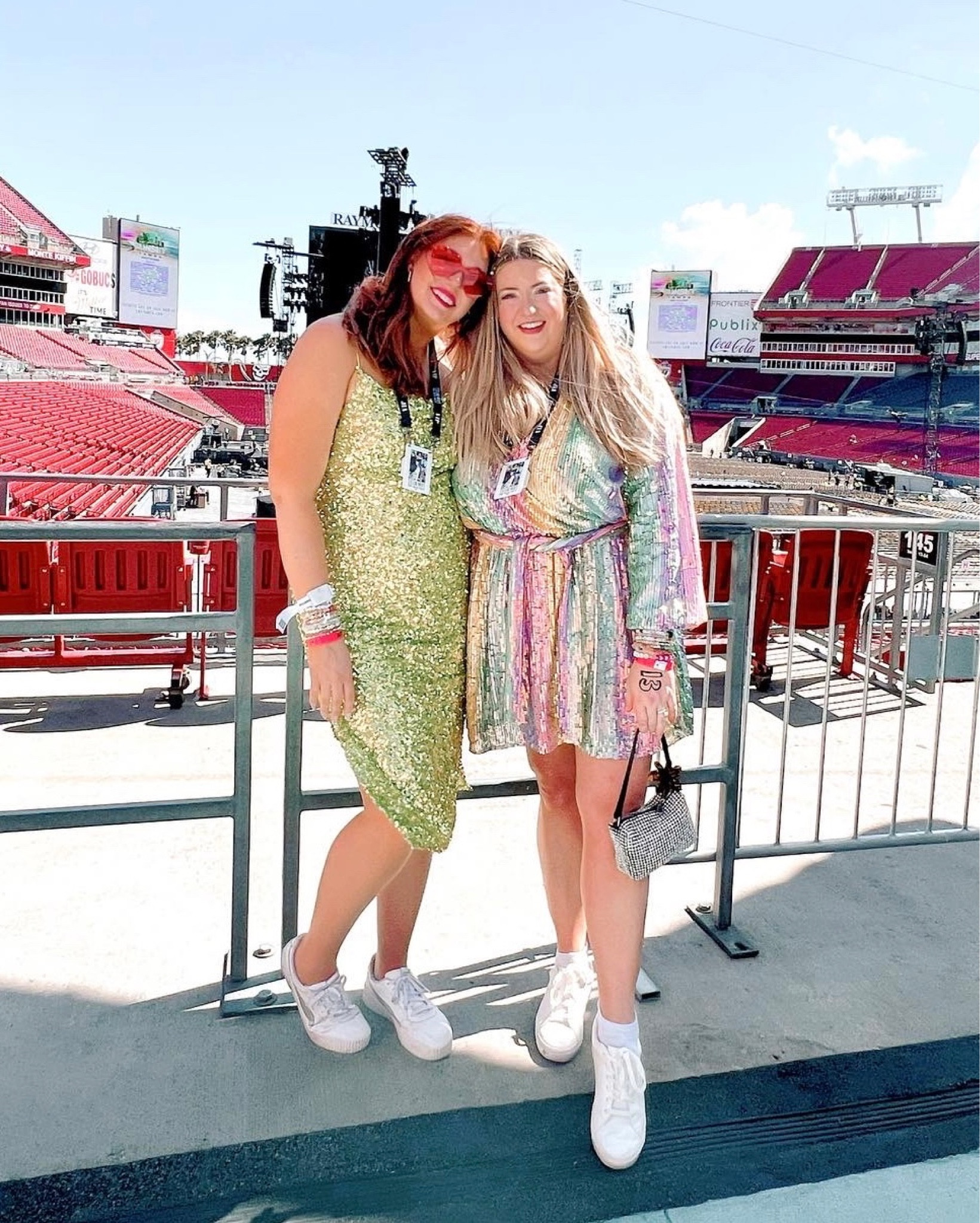 Curvy Eras Tour Outfit! Green dress is in size XL and pastel rainbow sequin dress is in size 2XL - I could have sized down to a 1XL. 

Tags: plus size eras tour, plus size eras your outfit, eras tour plus size, lover outfit, eras tour outfit plus size, lover era outfit, eras tour lover outfit 

#LTKcurves #LTKFind