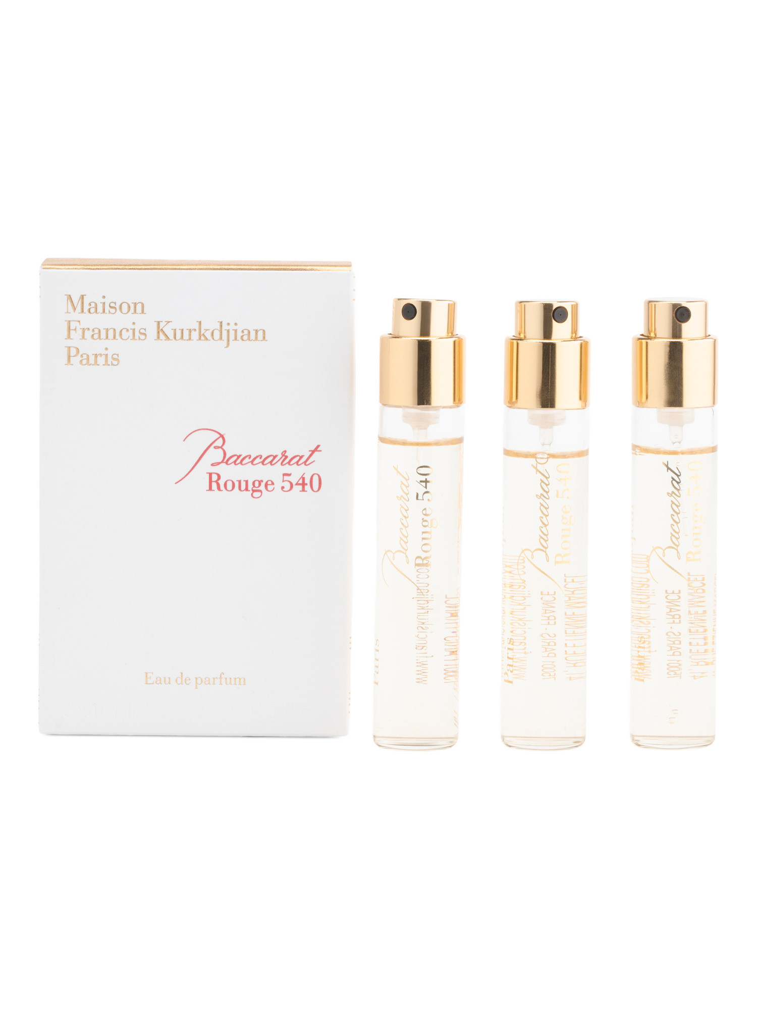 Made In France 3pk Baccarat Rouge 540 Eau De Parfum Travel Refills | TJ Maxx