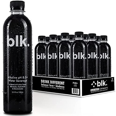 Amazon.com : blk. Natural Mineral Alkaline Water, Bioavailable Fulvic & Humic Acid Extract, Trace... | Amazon (US)