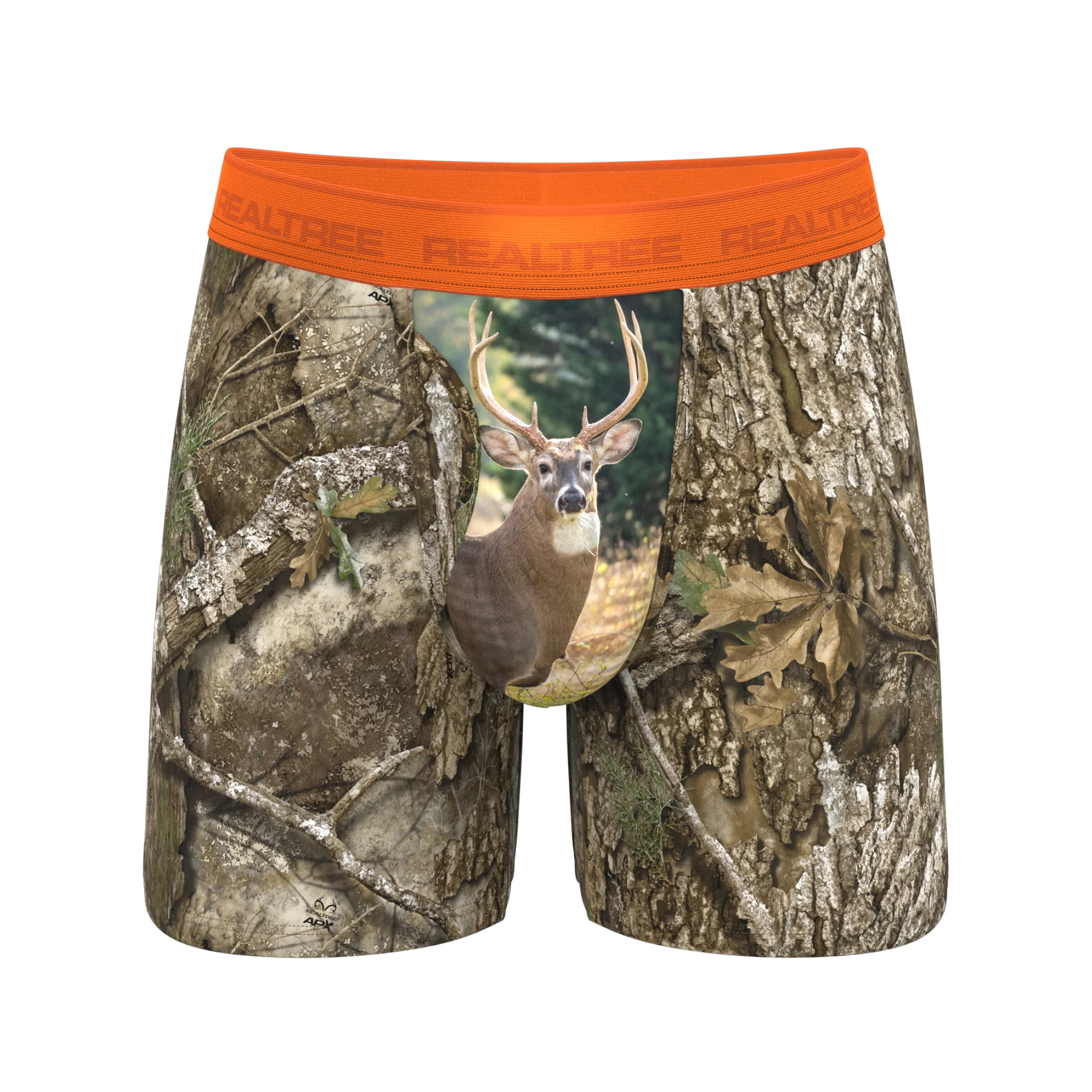 Realtree x Shinesty Neon Orange Ball Hammock® Magnum Big Pouch Underwear | Shinesty
