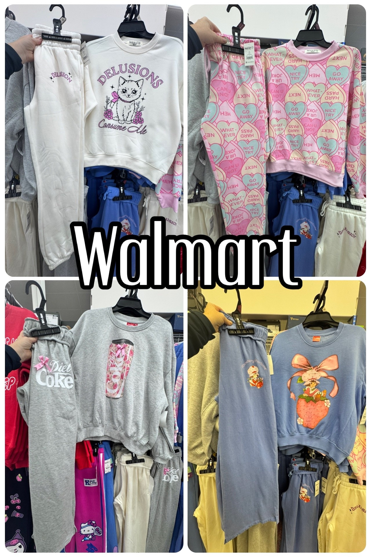 Walmart cozy joggers and sweatshirts separates. 

#LTKFindsUnder50