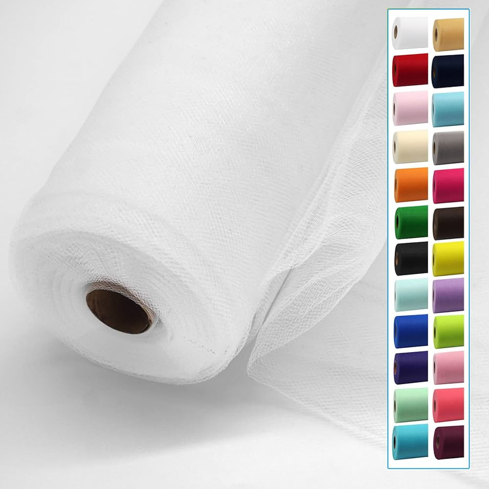 IONTACH White Tulle Fabric Rolls 54 Inch by 40 Yards Fabric Tulle Bolt for Wedding Christmas Deco... | Amazon (US)