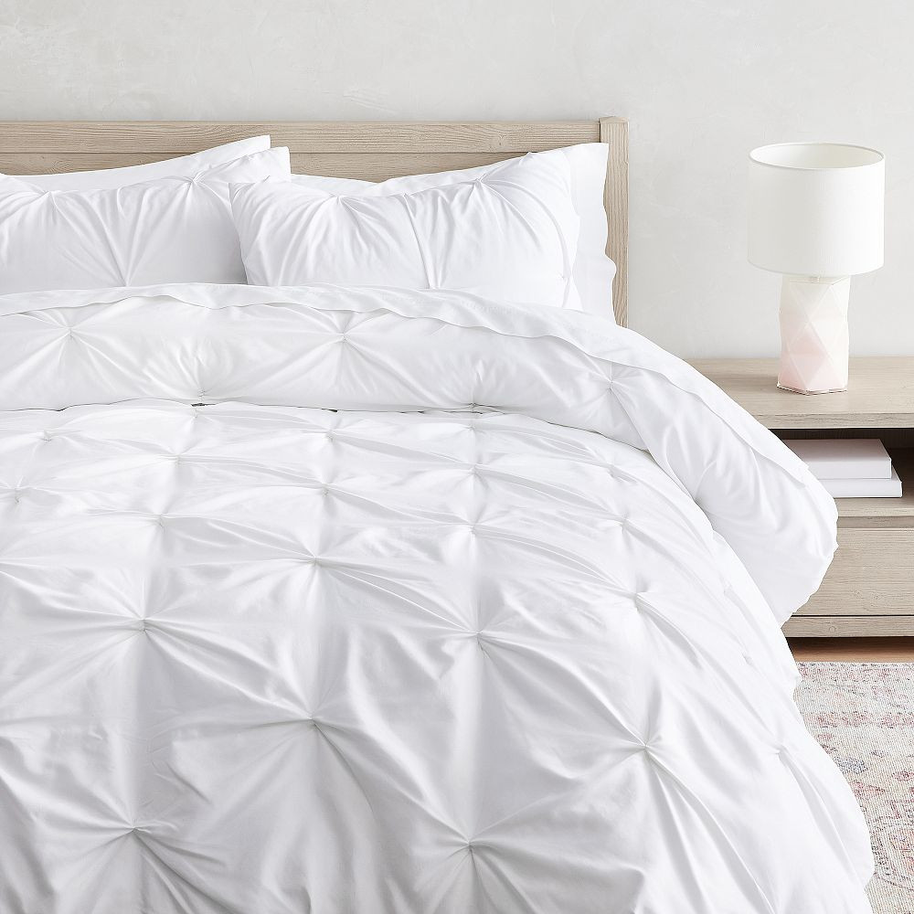 Microfiber Pintuck Comforter | Pottery Barn Teen