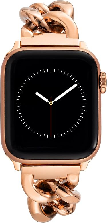 Anne Klein Fashion Chain Bracelet for Apple Watch, Secure, Adjustable, Apple Watch Replacement Ba... | Amazon (US)