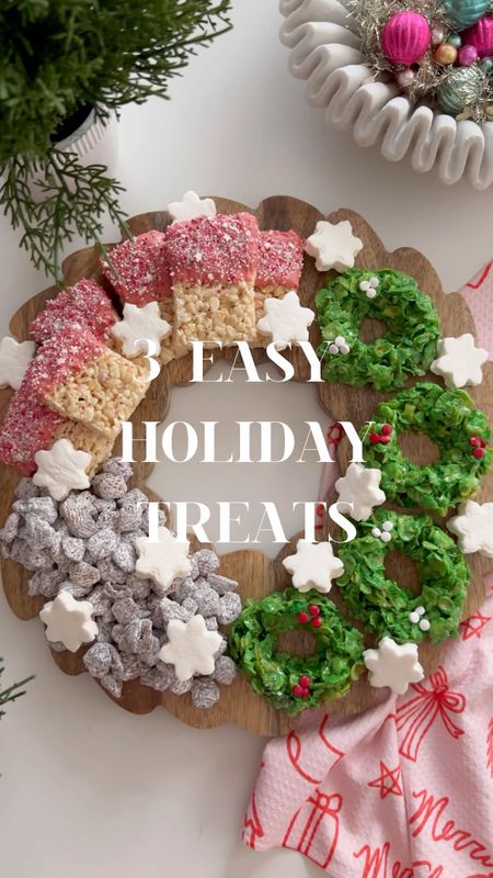 #ad  If you're looking for some easy, no-bake recipes for the holidays that are sure to be a hit, look no further than the beloved cereal brands Kellogg’s® Rice Krispies®, Kellogg’s® Corn Flakes®, and Kellogg’s® Crispix®.

First is the Kellogg’s® Crispix® PB Chocolate Crunch. This scrumptious snack combines the salty goodness of peanut butter with the sweetness of chocolate, all mixed together with the satisfying crunch of Kellogg’s® Crispix® cereal. Next is Kellogg’s® Corn Flakes® Wreaths.  They are colorful and fun to decorate.  Lastly, Festive Frosted Kellogg’s® Rice Krispies® Bars are a must.  They're perfect for any holiday gathering or as a sweet snack throughout the season.

Shop for all three @Kellogsus cereals and all the ingredients to make each recipe @target.

Follow my shop @kristensellentin on the @shop.LTK app to shop this post and get my exclusive app-only content!

#Target #TargetPartner #kelloggricekrispies

#LTKHoliday #LTKhome #LTKfamily