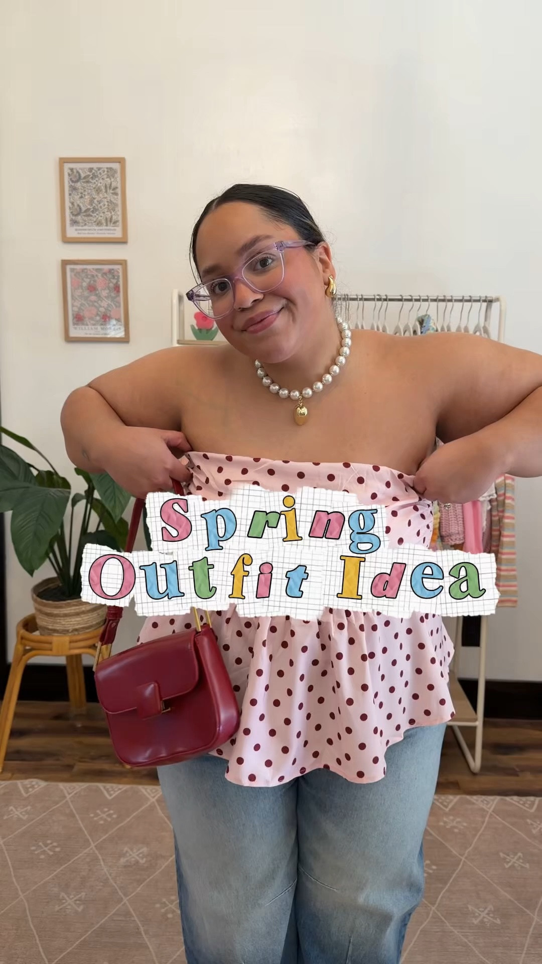 Spring outfit inspo on a size 16 - fun polka dot top with cute barrel jeans 
Top - XL
Jeans - 16 short 

#LTKPetite #LTKPlusSize #LTKSaleAlert