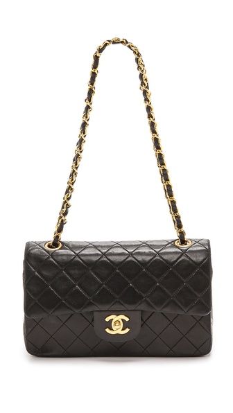 What Goes Around Comes Around Chanel 2.55 Bag - Black | Shopbop