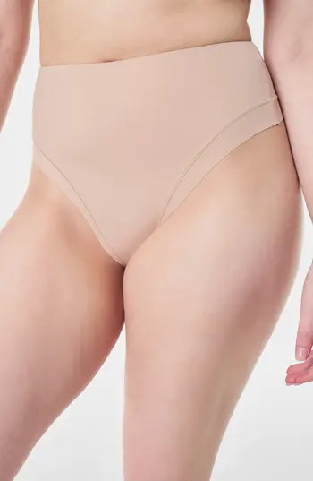 SPANX® Contouring Smoothing Thong in Champagne Beige at Nordstrom Rack, Size Medium | Nordstrom Rack
