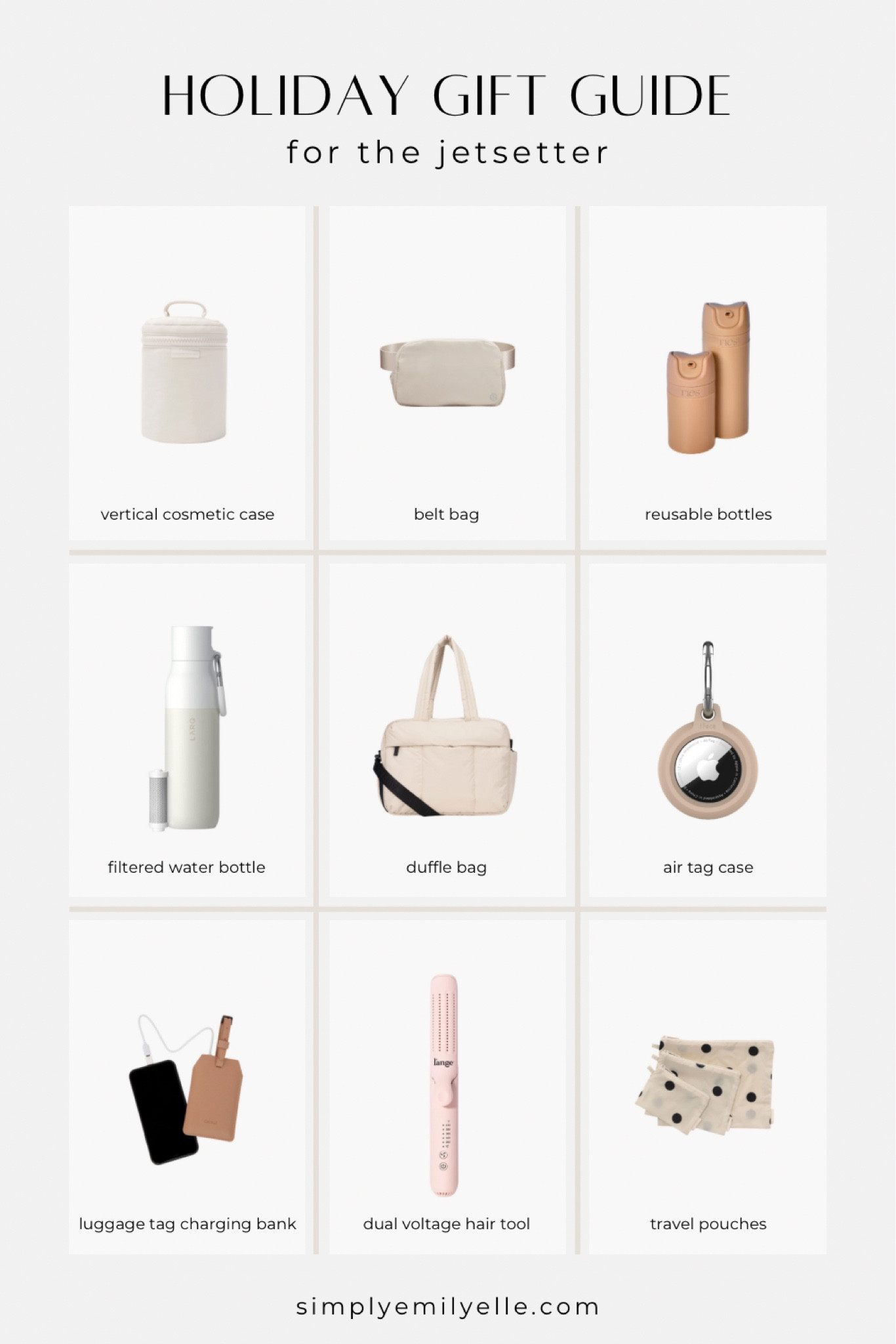 Holiday gift guide, holiday gift guide, gift guide, gift ideas, gift guide 2023, travel gift ideas, gifts for the traveler 

#LTKHoliday #LTKGiftGuide #LTKSeasonal