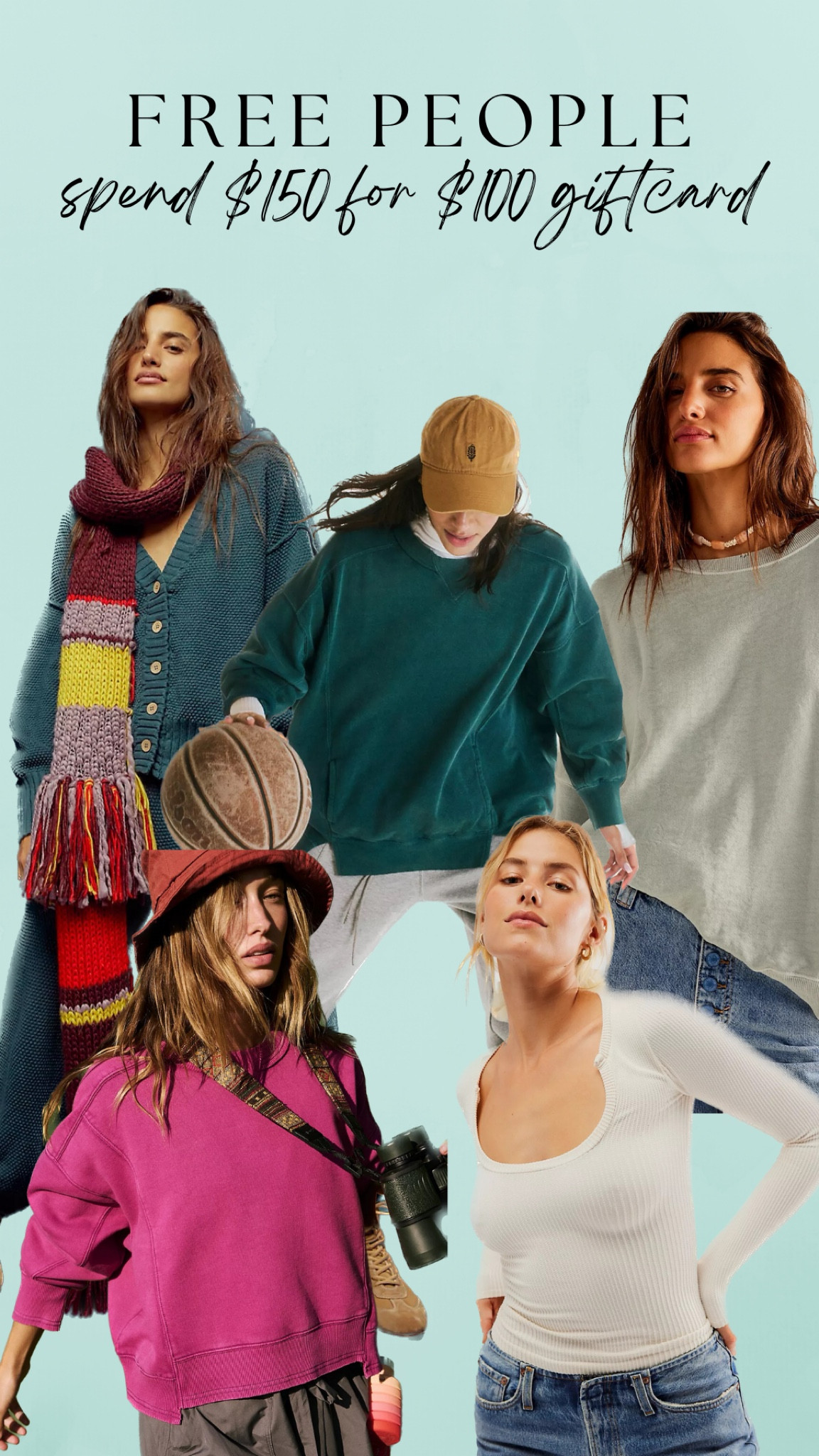 One of the best deals if you love free people!! Spend $150 get a $100 giftcard 

#LTKGiftGuide #LTKstyletip #LTKsalealert