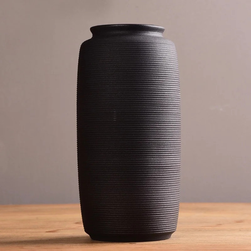 Chinese Style Pure Handmade Creative Ceramic Brushed Vases Home Furnishing Decoration Flower Arra... | Walmart (US)