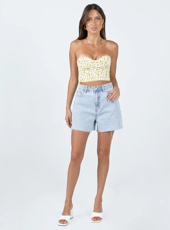 Reyes Denim Shorts Denim | Princess Polly US