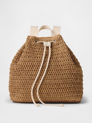 Kids Straw Bucket Backpack | Gap (US)