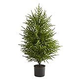 Nearly Natural 40in. Norfolk Island Pine “Natural Look” Artificial Tree,Green | Amazon (US)