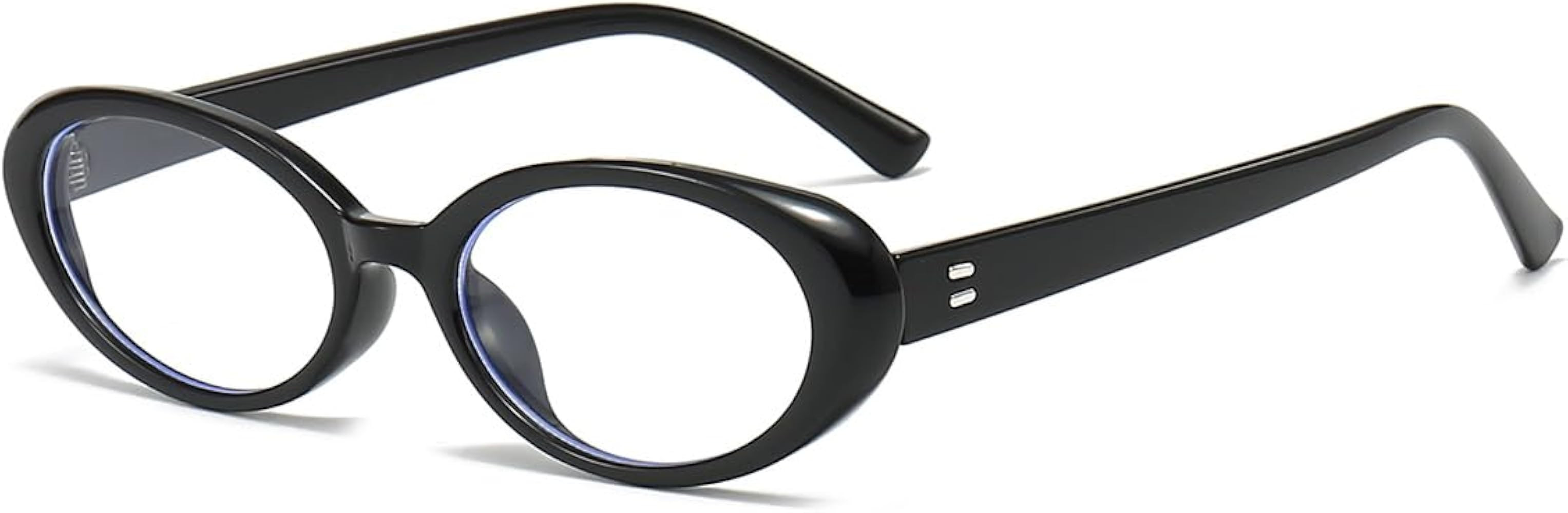 JOVAKIT Oval Blue Light Blocking Glasses for Women Men Vintage Fashion Small 90s Retro Oval Frame... | Amazon (US)