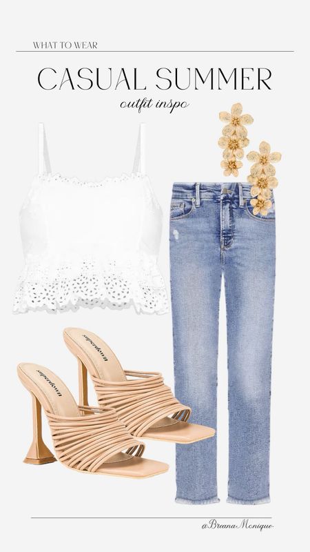 Cute top and Jeans Outfit | Casual Summer Outfit #whattowear 

#LTKStyleTip #LTKSeasonal #LTKShoeCrush