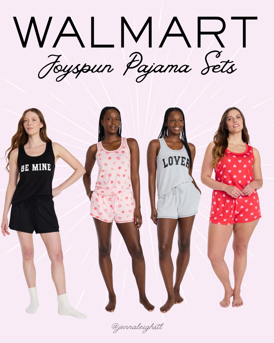 Walmart find. The Joyspun Cozy Lounge Collection Hacci Knit tank top and shorts pajama set is so soft and comfy. 

 #LTKselfcare #LTKSeasonal #LTKMidsize