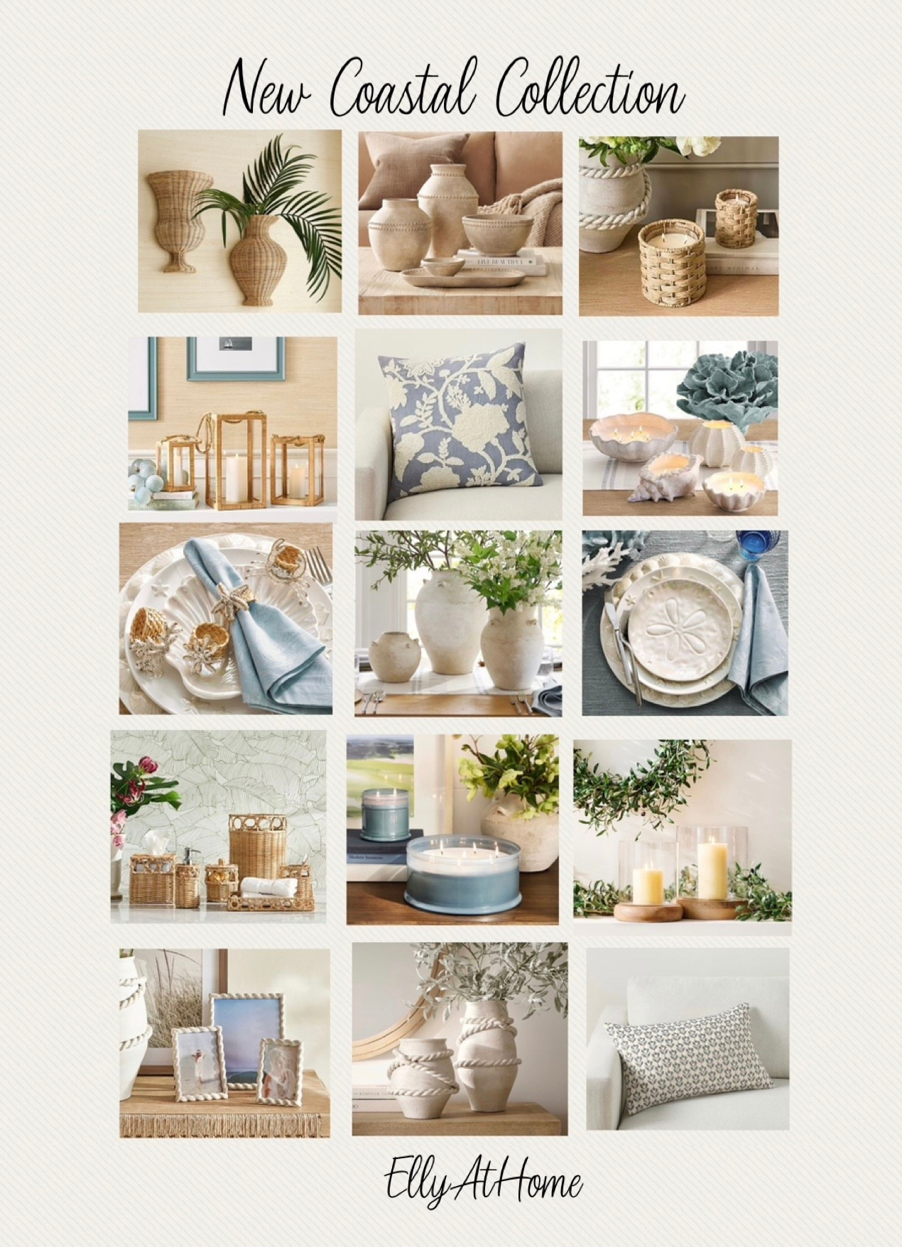 New coastal collection at Pottery Barn! Shop new decor, furniture, dining room pieces, vases, candles, kitchen entertaining accessories. 

#LTKHome #LTKSaleAlert