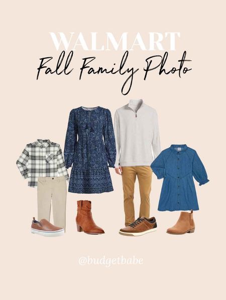 Walmart fall family photo outfit idea, coordinating matching affordable outfit inspo for photoshoot 

#LTKSeasonal