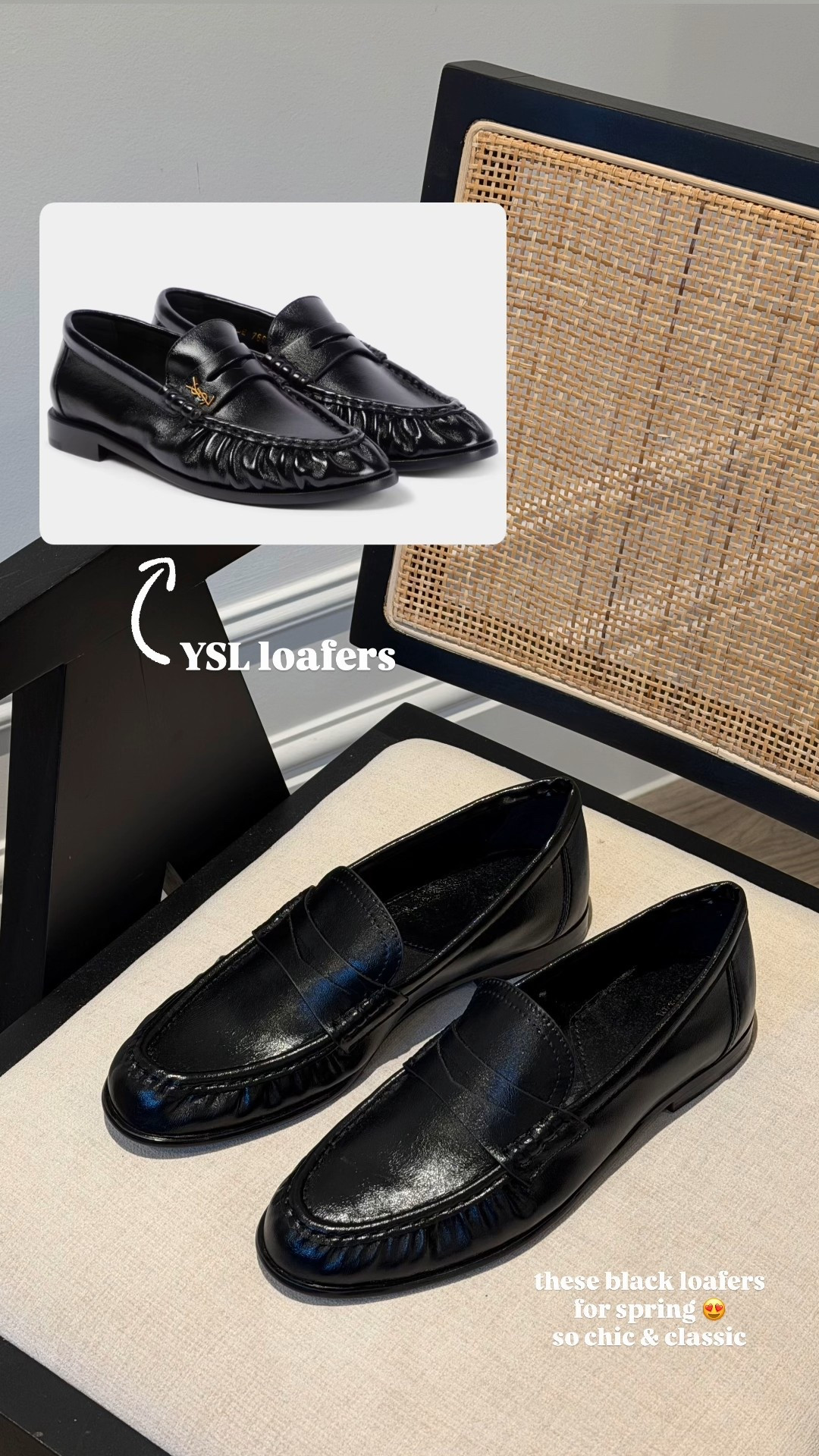 These black loafers for spring 😍 it’s giving YSL without the designer price tag 💁🏻‍♀️🖤

#LTKshoes #LTKspring