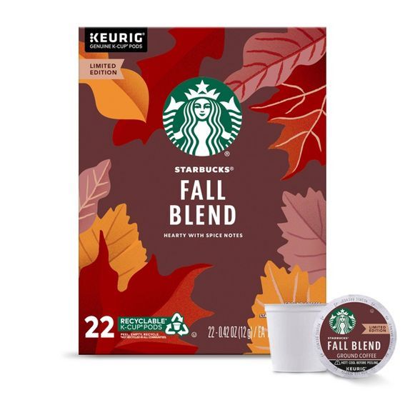 Starbucks Fall Blend Medium Roast Coffee - Single Serve Pods - 22ct | Target