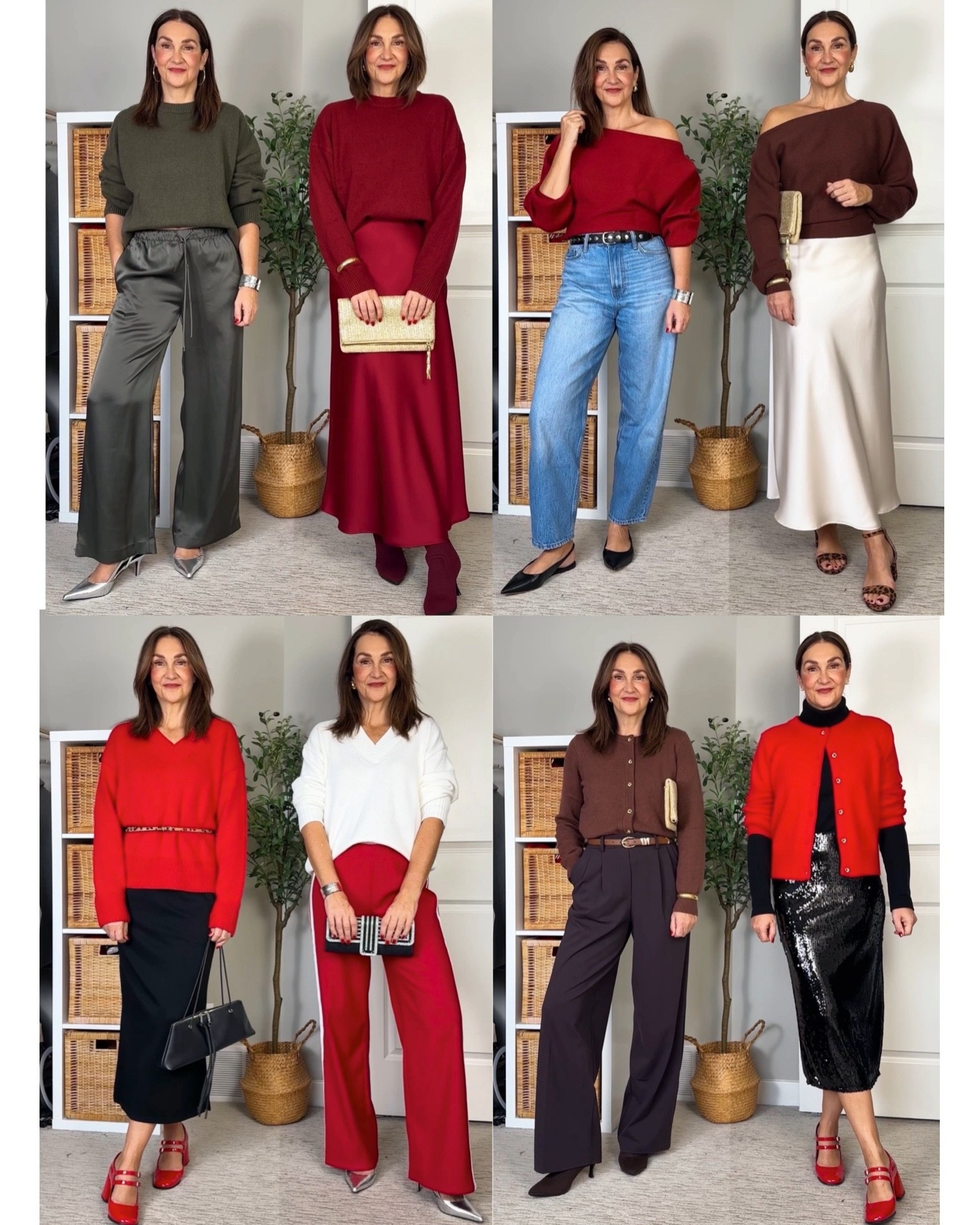 Christmas party outfits in some of my fave Amazon sweaters I have in multiple colors! I’m 5’ 7” size 4ish wearing my usual size small in all of them.
Bottoms fit tts as well.


#LTKHoliday #LTKootd #LTKSeasonal