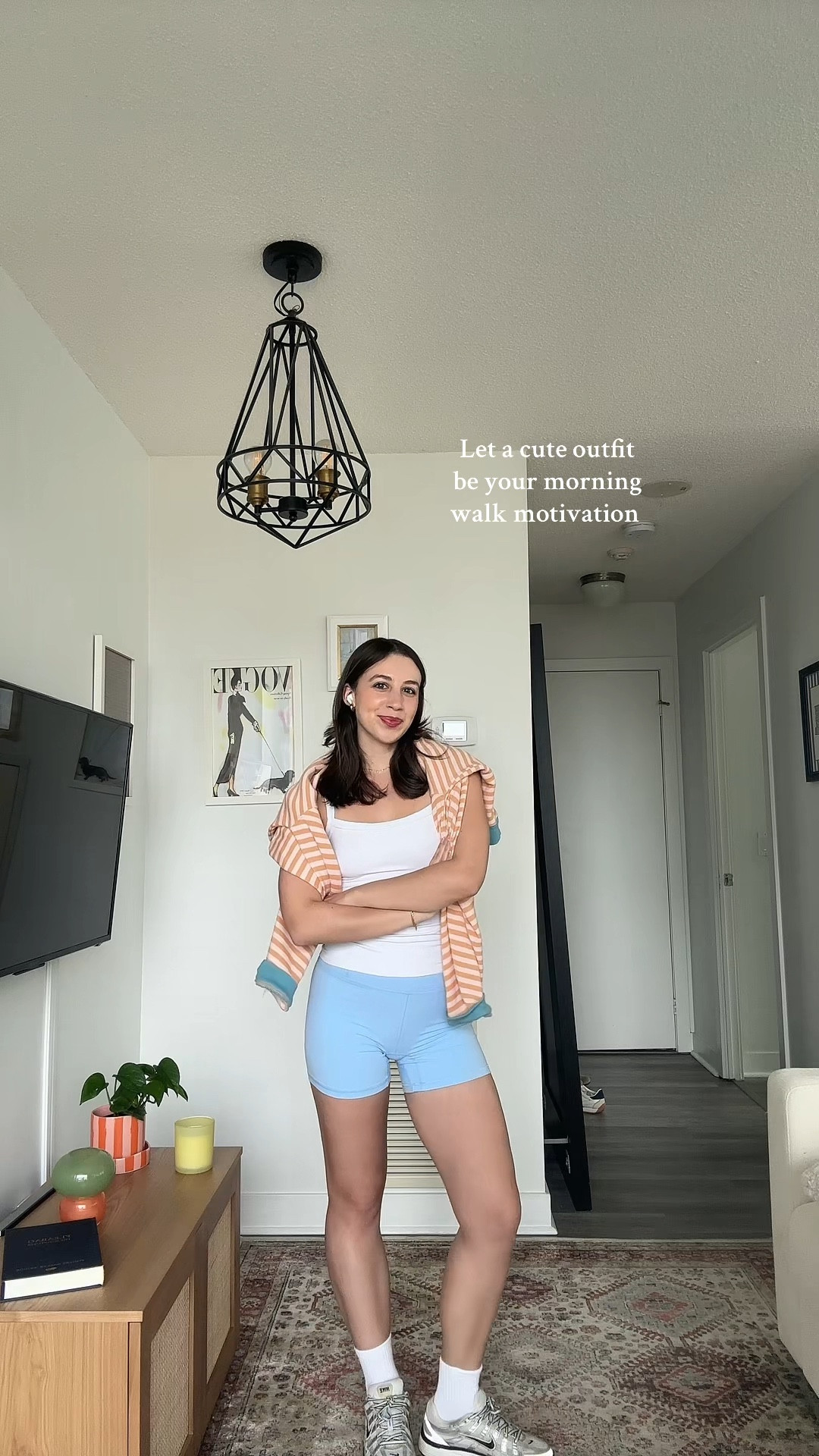 Walk ootd | shorts size S, top size S, sweater size XS

#LTKcanada #LTKsummer #LTKstyletip