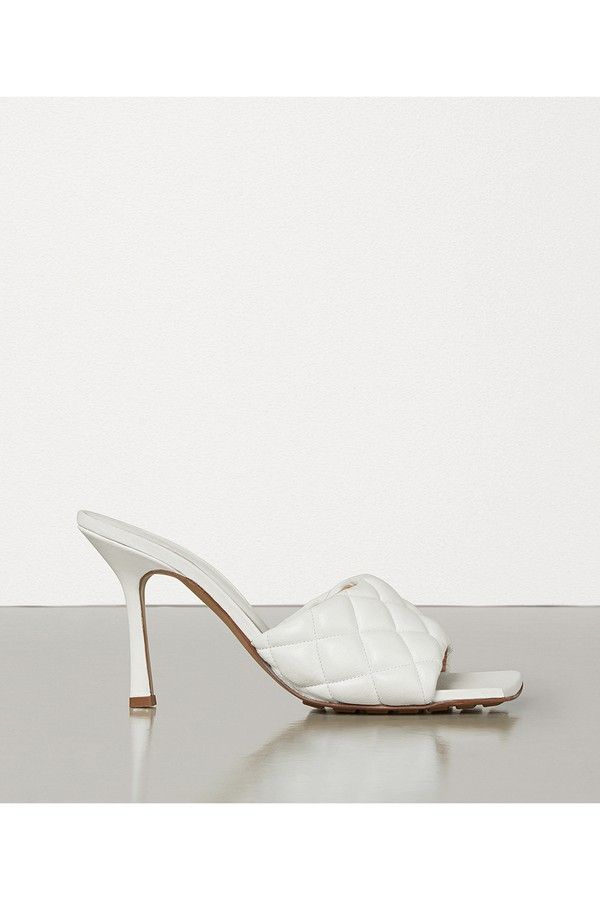 Bottega Veneta Padded Sandals In Nappa Dream 8 us White | Orchard Mile