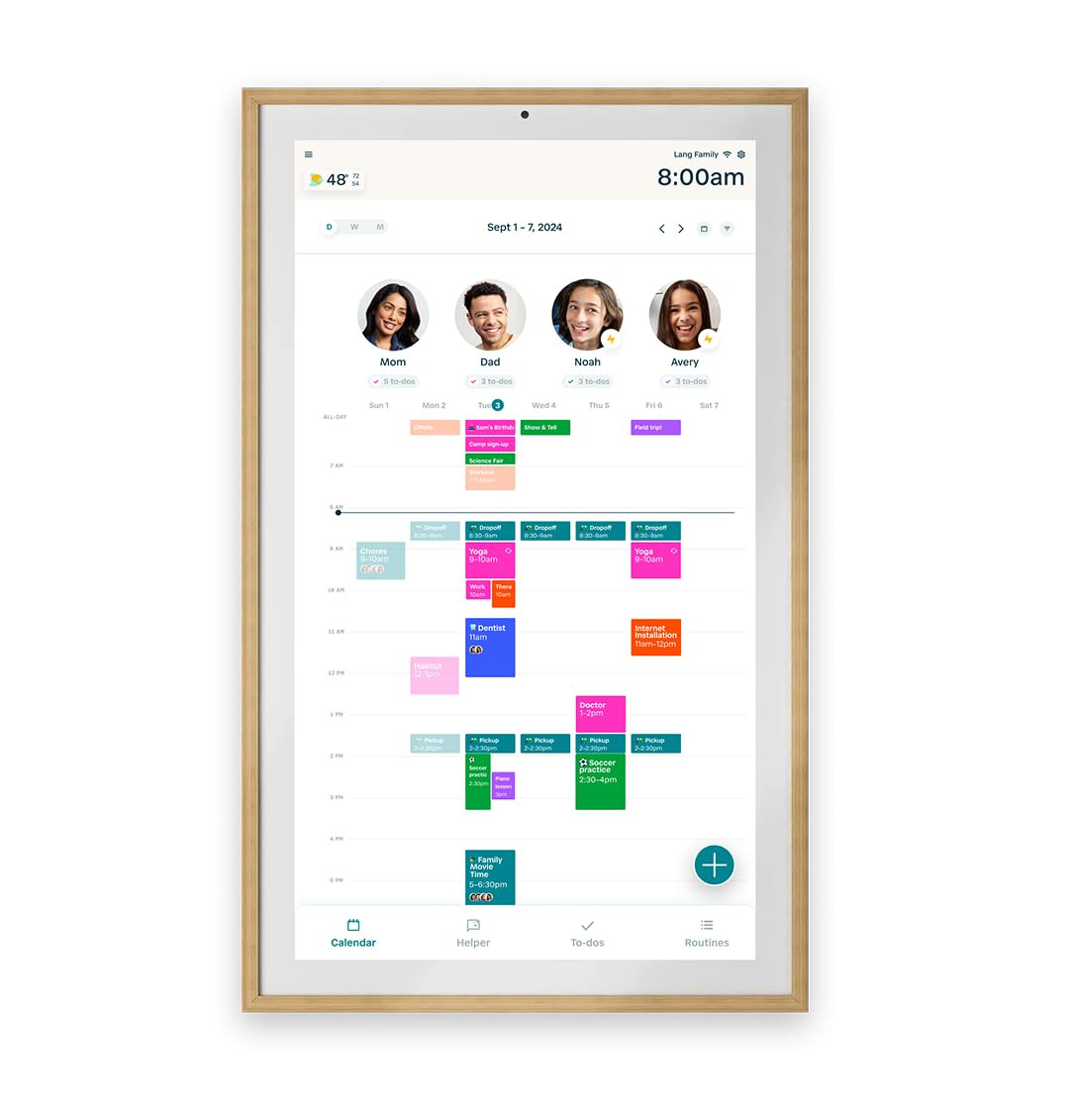 Hearth Display 27" Digital Calendar for Families, Interactive Touchscreen, Custom Wall Mount, Lig... | Amazon (US)