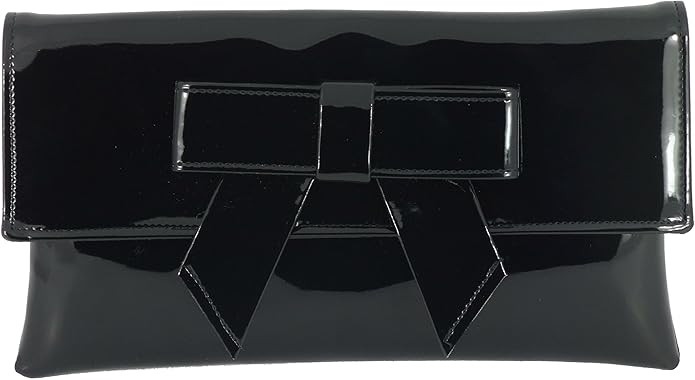 LONI Womens Cute Patent Faux Leather Clutch bag/Shoulder Bag | Amazon (US)