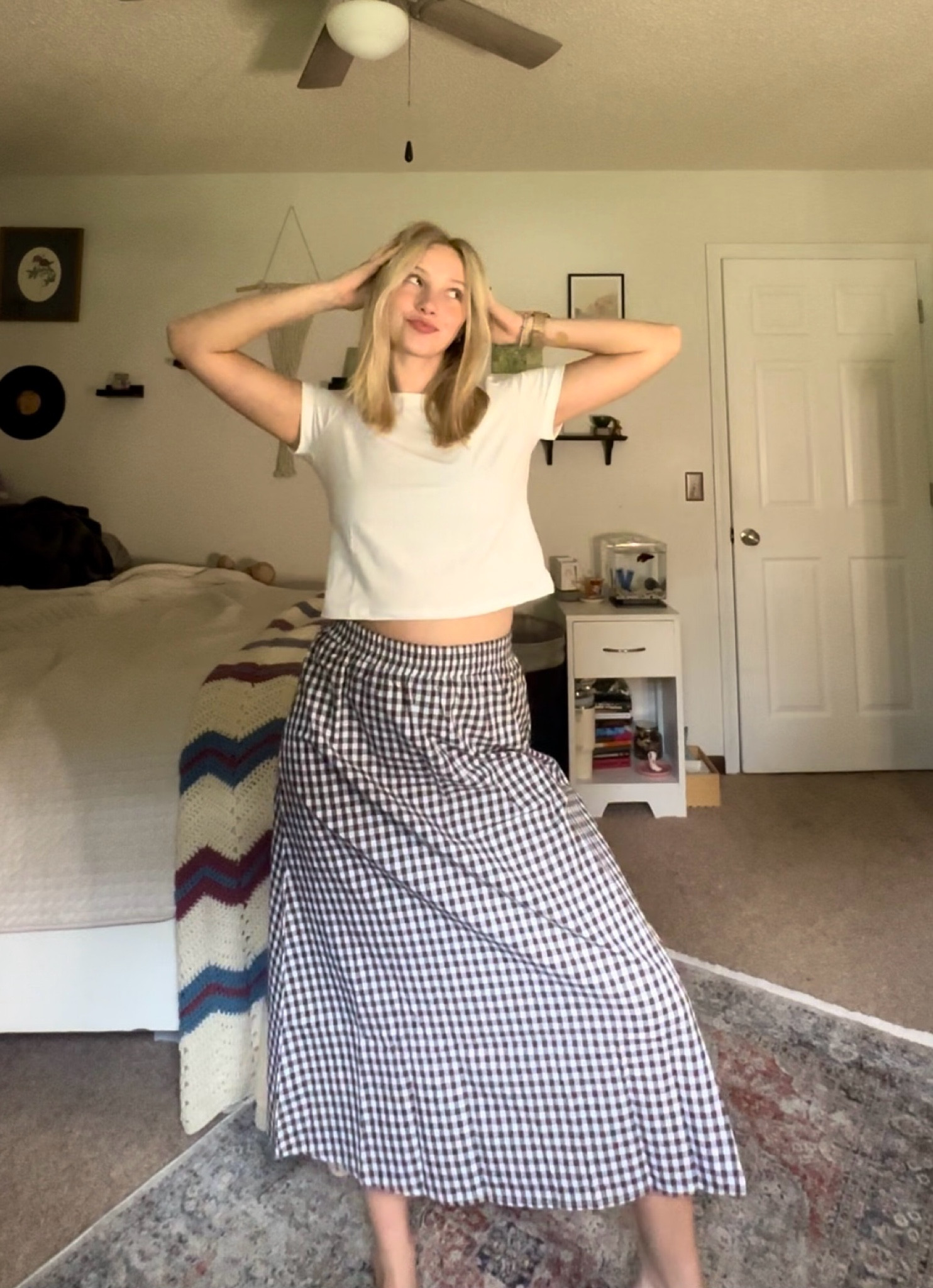 Long brown plaid skirt 🤎

#LTKWorkwear #LTKStyleTip #LTKSummerSales