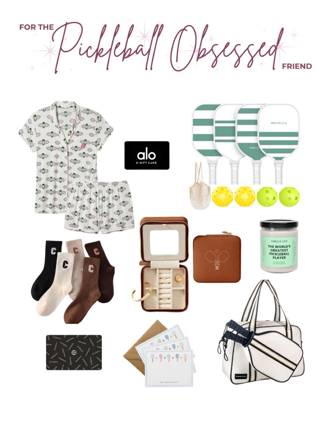Holiday gift ideas for the friend who loves pickleball 

#LTKGiftGuide #LTKHolidaySale