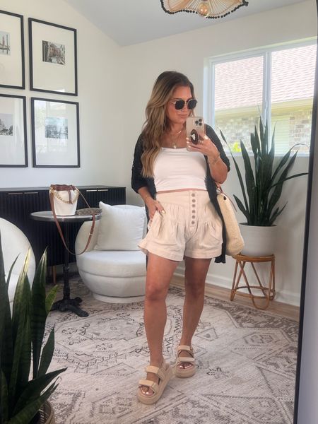 Styling this crochet cardigan three ways ~ love it as a coverup and cardigan with shorts. 
Wearing size medium in this tank + cardigan.
Size small in khaki shorts.


#amazonfashion #amazonmusthaves #amazonstyle #springoutfit #elevatedcasual #elevatedstyle 
#Styleover40 #fashiontrendsover40  #closetstaples #effortlesschic #easyoutfitideas #dailystyleidea #milienialmom #fashionoverforty #styleover40  fashion bloggers for women over 40, what to wear over 40 


#LTKStyleTip #LTKFindsUnder50 #LTKOver40