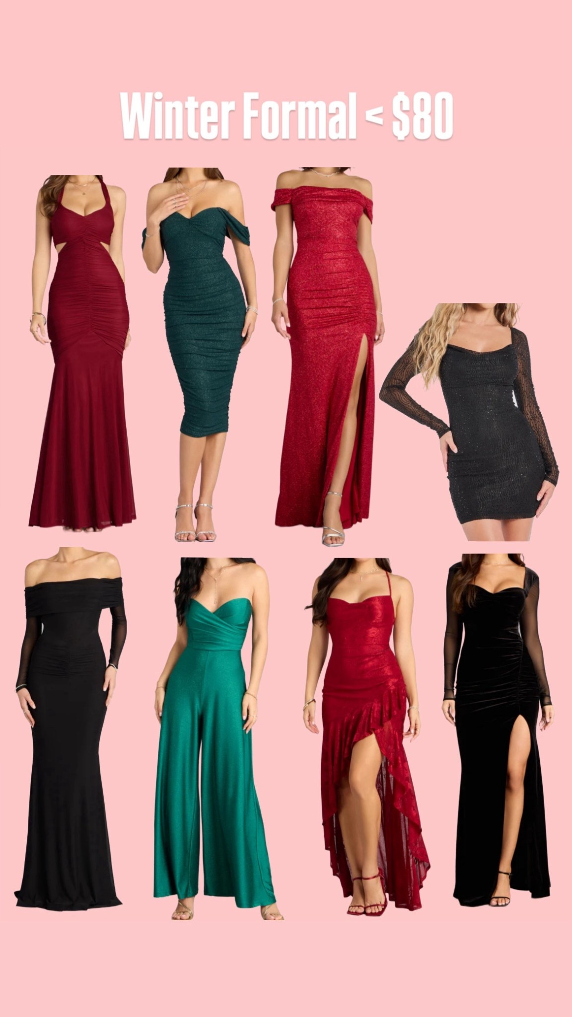 Winter formal fits under $80! 

#LTKootd #LTKHoliday #LTKSeasonal